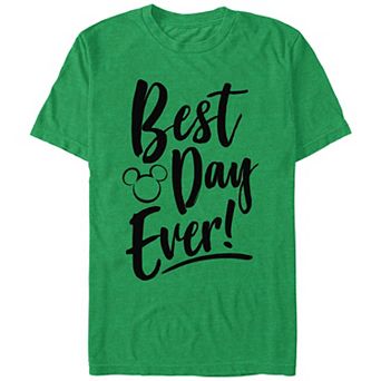Disney's Men's Best Day Every Mickey Head Silhouette Tee