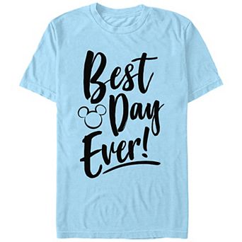 Disney's Men's Best Day Every Mickey Head Silhouette Tee