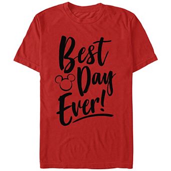 Disney's Men's Best Day Every Mickey Head Silhouette Tee