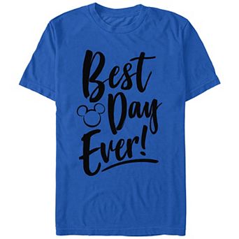 Disney's Men's Best Day Every Mickey Head Silhouette Tee