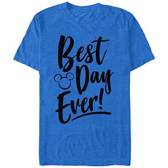Disney's Men's Best Day Every Mickey Head Silhouette Tee