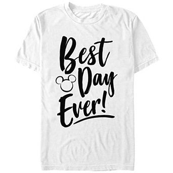 Disney's Men's Best Day Every Mickey Head Silhouette Tee