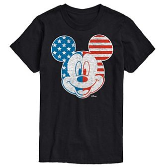 Disney's Mickey Mouse Men's Face America Graphic Tee