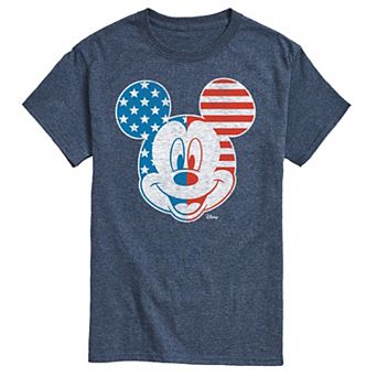 Disney's Mickey Mouse Men's Face America Graphic Tee