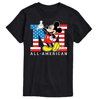 Disney's Mickey Mouse Men's Flag Graphic Tee