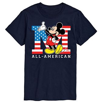 Disney's Mickey Mouse Men's Flag Graphic Tee