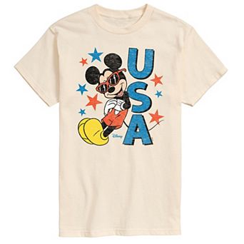 Disney's Mickey Mouse Men's Sunglasses USA Graphic Tee