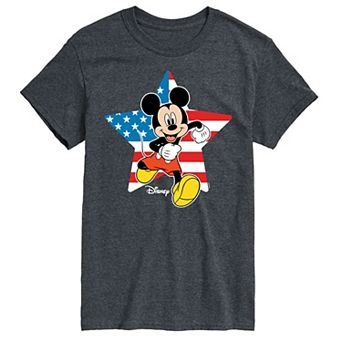 Disney's Mickey Mouse Men's USA Flag Graphic Tee