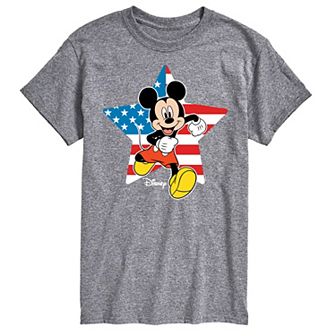 Disney's Mickey Mouse Men's USA Flag Graphic Tee