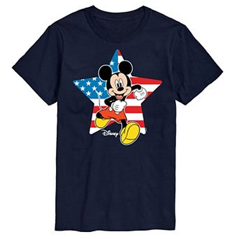 Disney's Mickey Mouse Men's USA Flag Graphic Tee