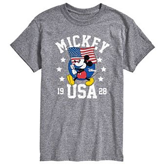 Disney's Mickey Mouse Men's Waving Flag Graphic Tee
