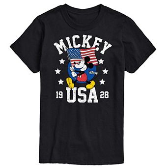 Disney's Mickey Mouse Men's Waving Flag Graphic Tee