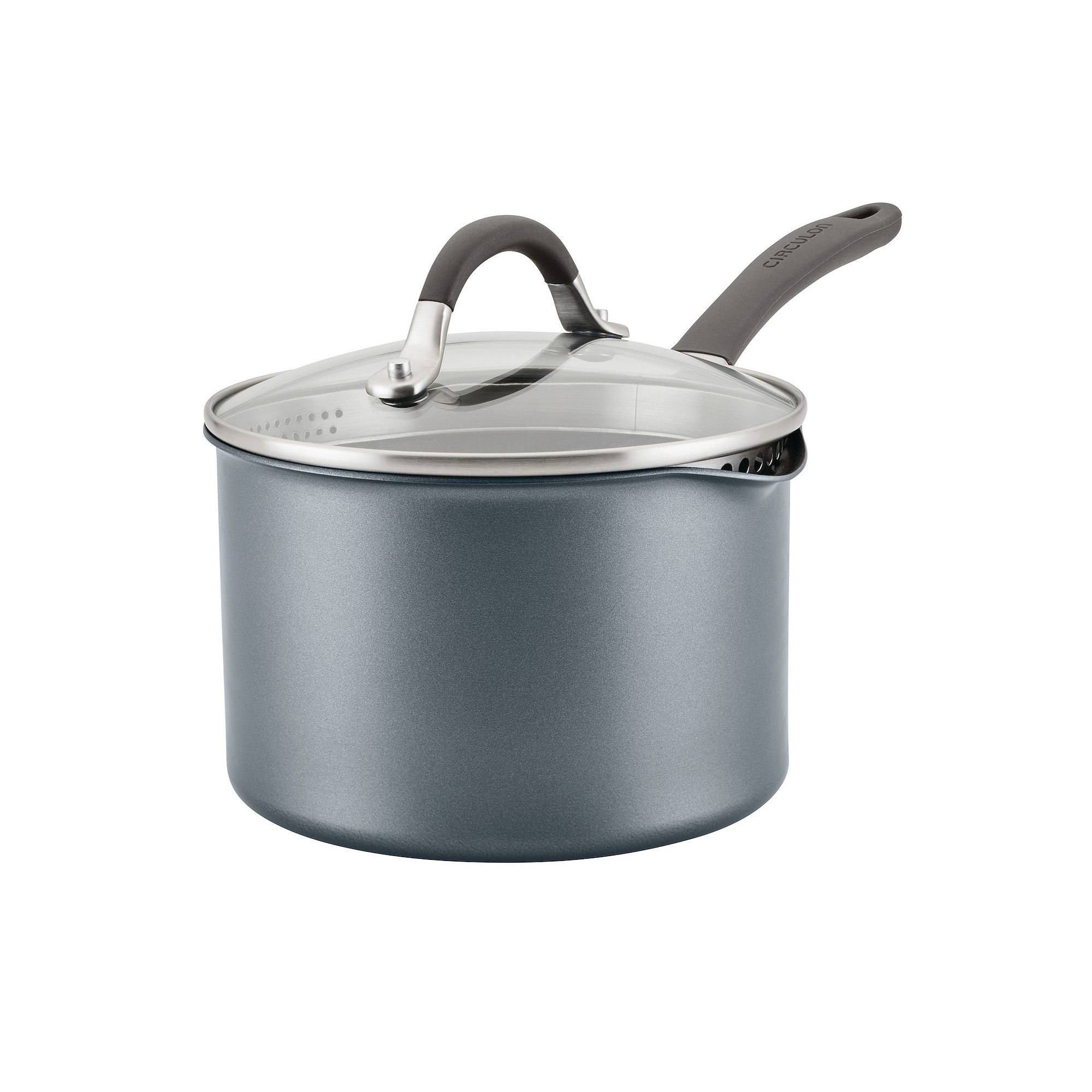 Circulon A1 Series 3-qt. Sauce Pan with Lid, Gray