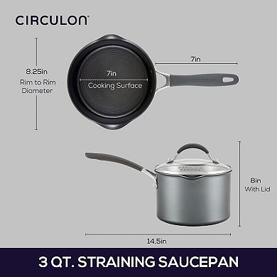 Circulon A1 Series 3-qt. Sauce Pan with Lid