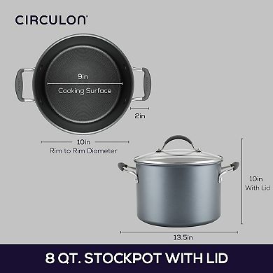Circulon A1 Series 8-qt. Stockpot with Lid