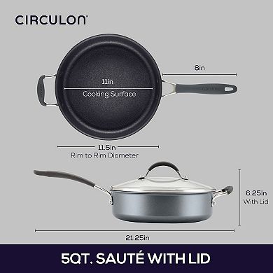 Circulon® A1 Series 11.5-in. ScratchDefense Nonstick Induction Sauté Pan