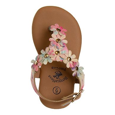 Beverly Hills Polo Club Toddler Girls' Thong Sandals