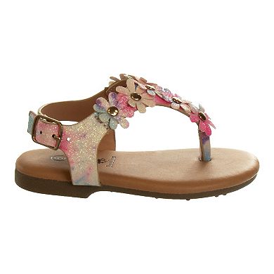 Beverly Hills Polo Club Toddler Girls' Thong Sandals