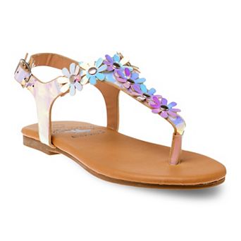 Beverly Hills Polo Club Toddler Girls' Thong Sandals