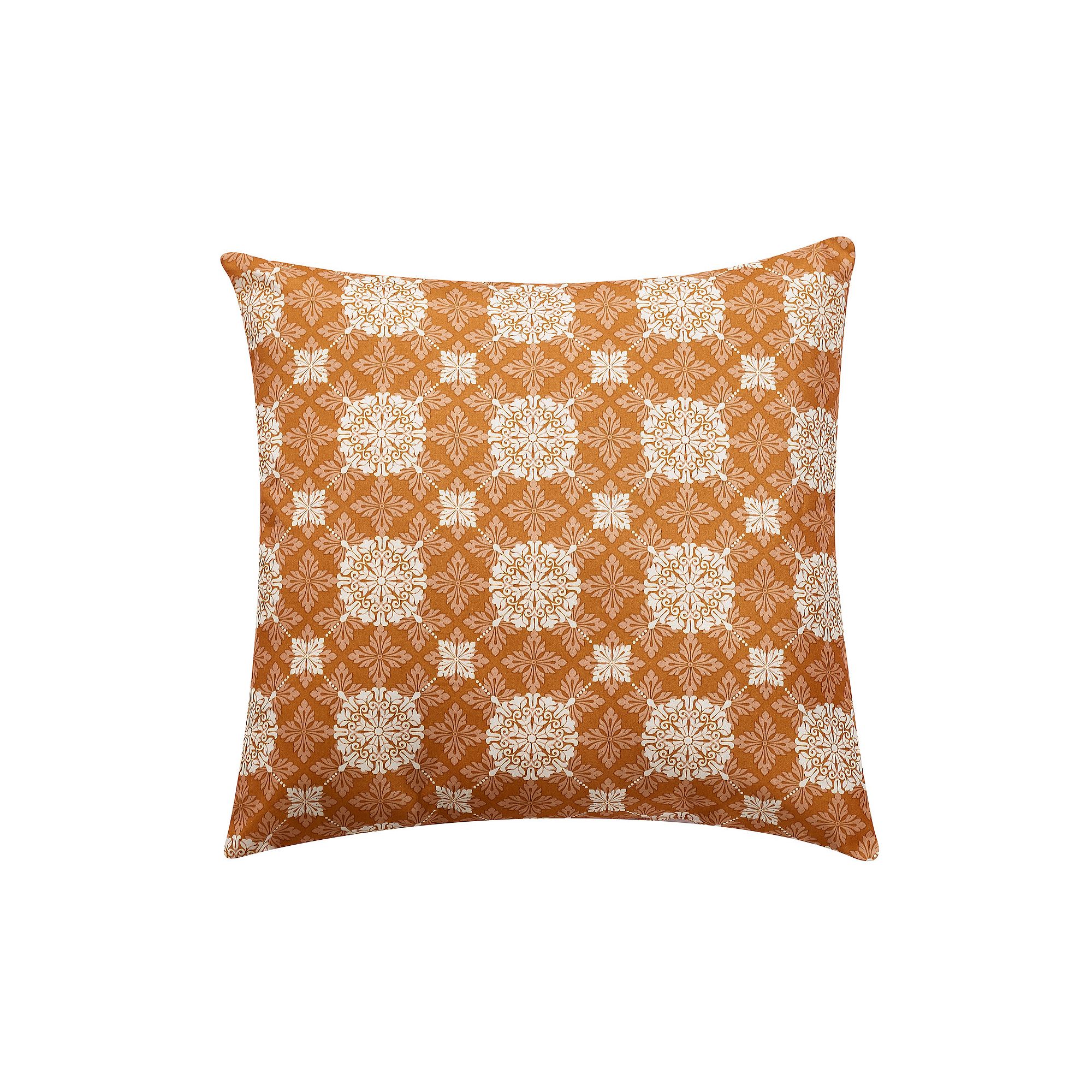 Harper Lane Mandala Lattice Throw Pillow, Marigold