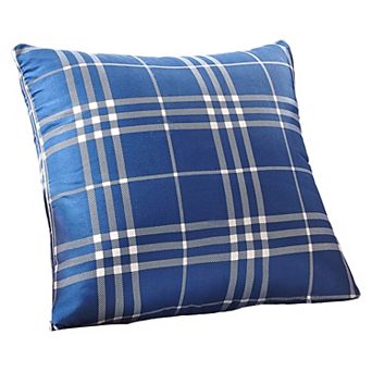 Harper Lane® Blue Plaid Throw Pillow