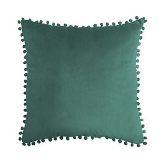Harper Lane® Velvet Pompom Throw Pillow
