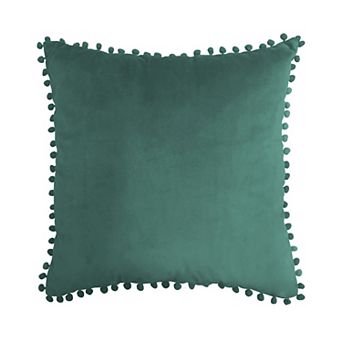 Harper Lane® Velvet Pompom Throw Pillow