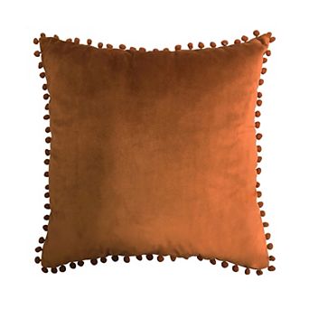 Harper Lane® Velvet Pompom Throw Pillow