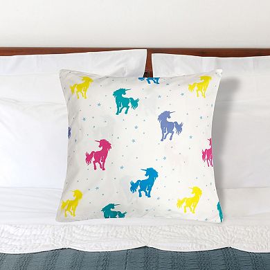 Harper Lane® Multi-Color Unicorn Print Throw Pillow