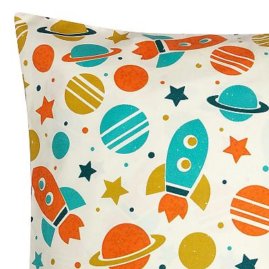 Harper Lane® Spaceships & Planets Print Throw Pillow