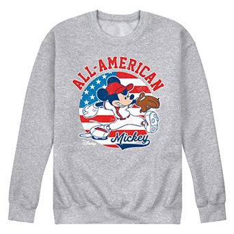 Disney's Mickey Mouse Men's Americana Baseball Fleece Sweatshirt