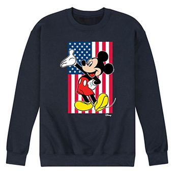 Disney's Mickey Mouse Men's Flag Fleece Sweatshirt