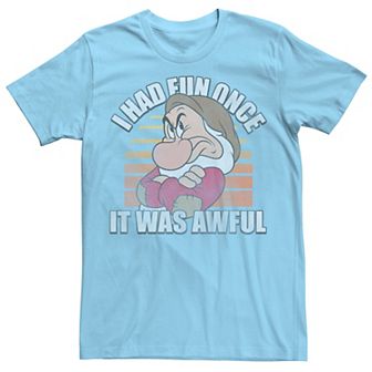 Disney's Snow White And the Seven Dwarfs Men's Grumpy Had Fun Graphic Tee