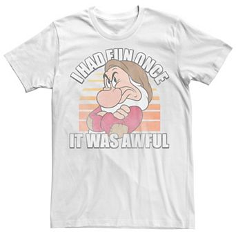 Disney's Snow White And the Seven Dwarfs Men's Grumpy Had Fun Graphic Tee
