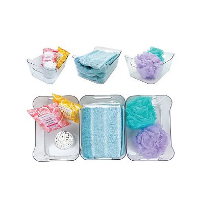 Belle Maison 3-pc. Clear Plastic Organizer Bin Set