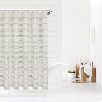 Sonoma Goods For Life® Striped Woven Shower Curtain