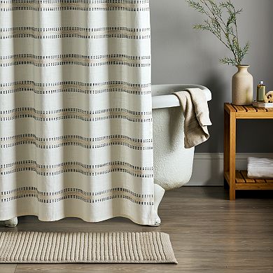 Sonoma Goods For Life® Striped Woven Shower Curtain