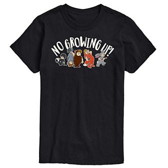Disney's Peter Pan Big & Tall No Growing Up Graphic Tee