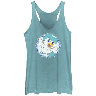 Juniors' Pokemon Water Duck Quaxly Racerback Tank Top