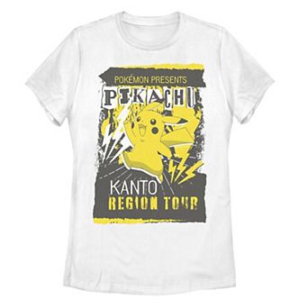 Juniors' Pokemon Pikachu Kanto Region Tour Flyer Graphic Tee