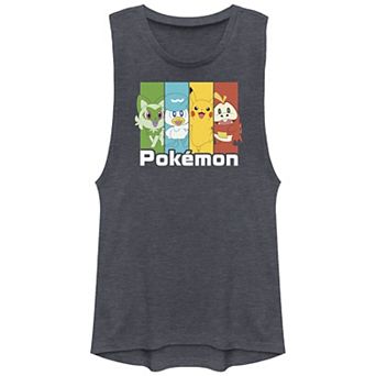 Juniors' Pokemon New Pikachu Friends Colorful Panels Tank Top