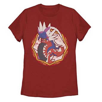 Juniors' Pokemon Koraidon Stained Glass Graphic Tee