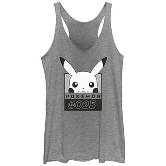 Juniors' Pokemon Pikachu Number #025 Racerback Tank Top