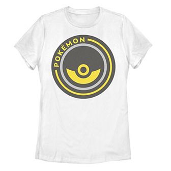 Juniors' Pokemon Pokeball Badge Graphic Tee
