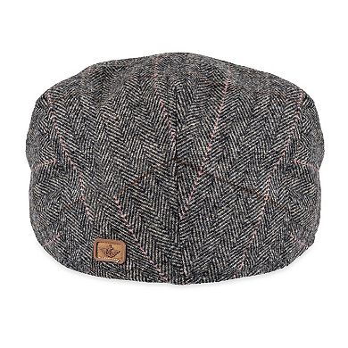 Men's Dockers® Plaid Herringbone Flat Top Wool Blend Ivy Cap