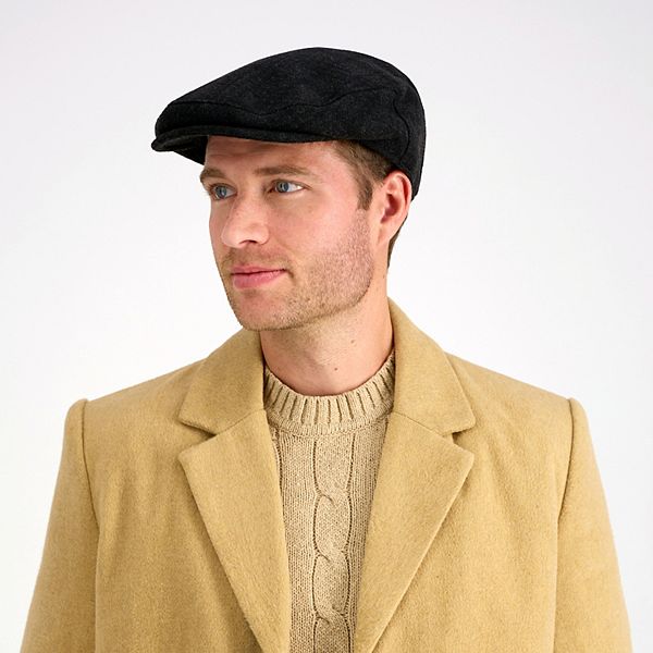 Men's Dockers® Wool Blend Tonal Plaid Flat Top Ivy Cap