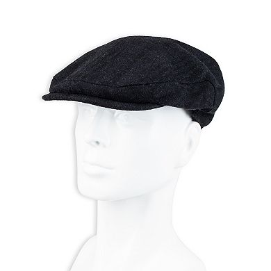 Men's Dockers® Wool Blend Tonal Plaid Flat Top Ivy Cap