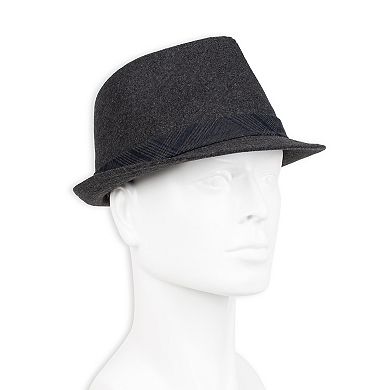 Men's Dockers® Melton Fedora Hat with Plaid Band