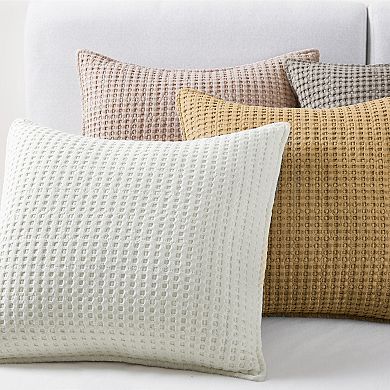 Levtex Home Mills Waffle Ochre Decorative Pillow