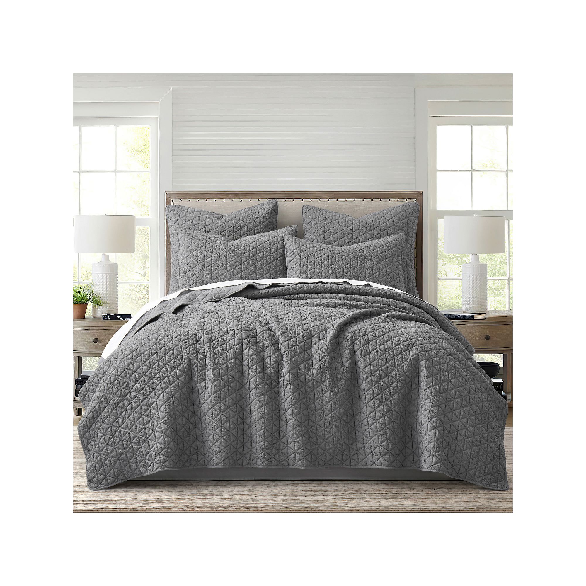 Levtex Home Rowan Quilt Set or Shams, Gray